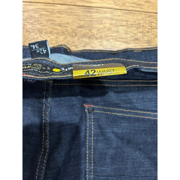 deKryptic Smiley Painted Dark Denim Jeans Graphic Print Men’s Size 42/34 NWT - Picture 7 of 7